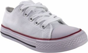 Bienve Sportschoenen Canvas kind wit
