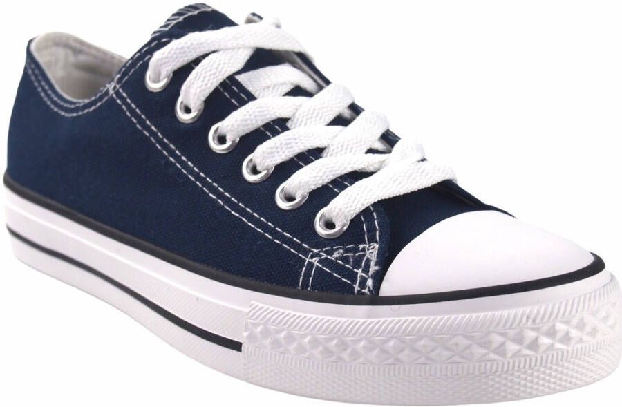 Bienve Sportschoenen Dames canvas ca01 blauw