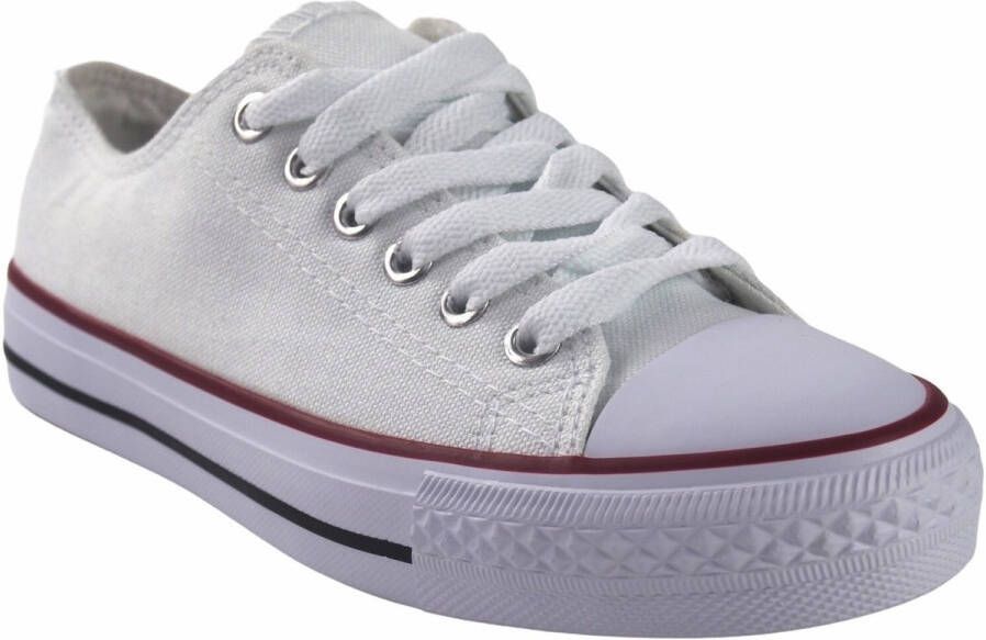 Bienve Sportschoenen Dames canvas ca01 wit