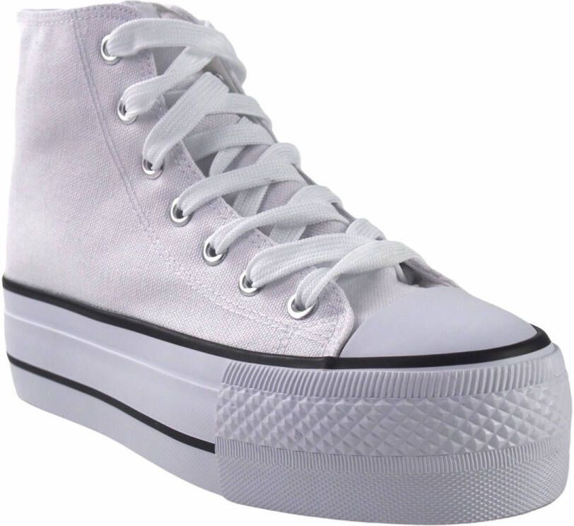 Bienve Sportschoenen Dames canvas wit