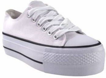 Bienve Sportschoenen Dames canvas wit