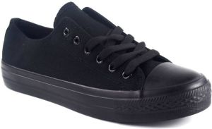 Bienve Sportschoenen Heren canvas 1309 zwart