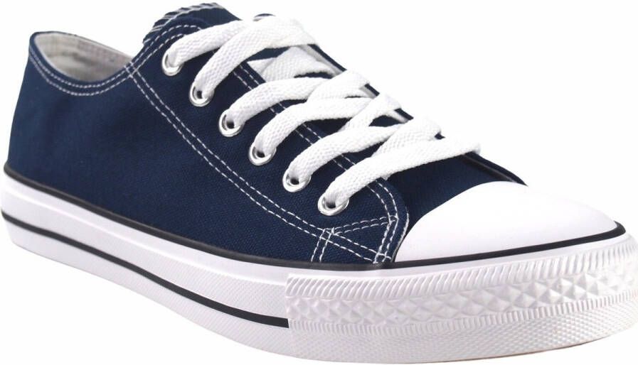 Bienve Sportschoenen Heren canvas ca-1309 blauw