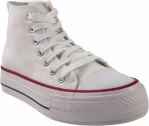 Bienve Sportschoenen Heren canvas wit