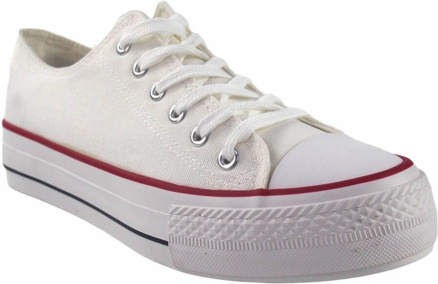 Bienve Sportschoenen Heren canvas wit