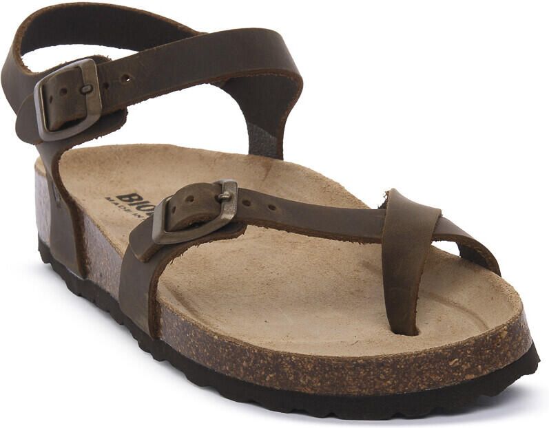 Bioline Sandalen 228 MARRONE INGRASSATO