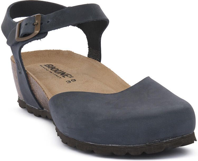 Bioline Sandalen met sleehak SYLVA INFGRASSATO BLU