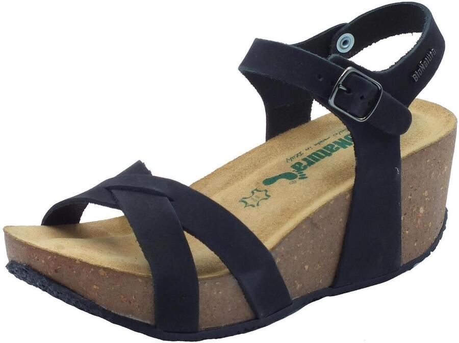 Bionatura Sandalen met sleehak 24 Fregene IMB Nabuk