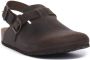 Bionatural Donkerber Bruing Clogs Met Riem Bionatura - Thumbnail 2