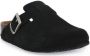 Bionatural Cebo Bionatura Clogs Zwart Suede Leder - Thumbnail 2