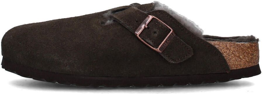 Birkenstock slipper BOSTON Shearling Mocca Seude Leather narrow - Foto 16