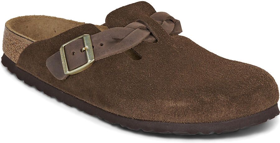 BIRKENSTOCK Instappers Dames Boston Braided Maat: 38 Materiaal: Suède Kleur: Bruin - Foto 11