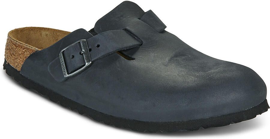 Birkenstock Boston Black narrow Fettleder Oiled Leather Unisex Pantoffels Zwart - Foto 13