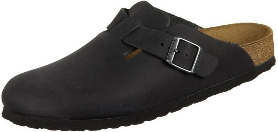 Birkenstock Boston Black narrow Fettleder Oiled Leather Unisex Pantoffels Zwart - Foto 10