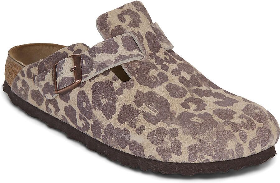 Birkenstock Suede Slippers en Sandalen Dames Bruin Suède