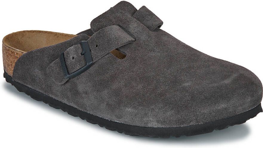 BIRKENSTOCK Instappers Boston Maat: 43 Materiaal: Suède Kleur: Donkergrijs - Foto 4