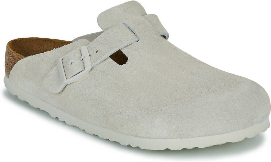 Birkenstock Klompen Boston SFB LEVE Antique White