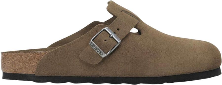 Birkenstock Klompen Boston Soft Dark Tea Tonal