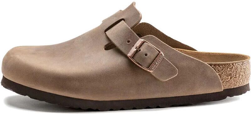 Birkenstock Klompen Classic Boston Oiled Leather Narrow Tobacco