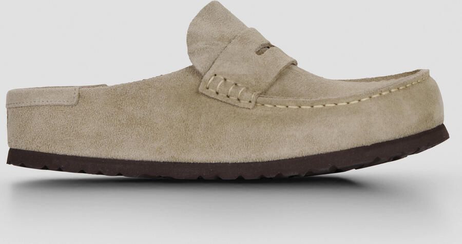 BIRKENSTOCK Instappers Heren Naples Maat: 41 Materiaal: Suède Kleur: Beige - Foto 9