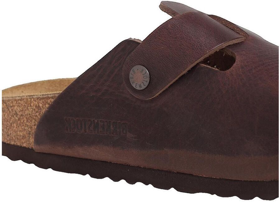 Birkenstock Klompen Sabots Boston cuir huilé