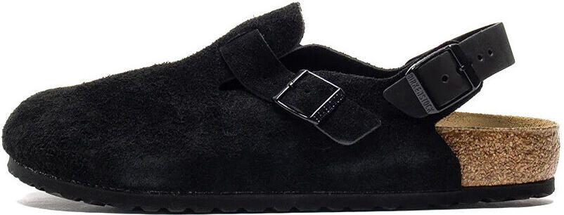 Birkenstock Klompen Tokio Suede Leather Black