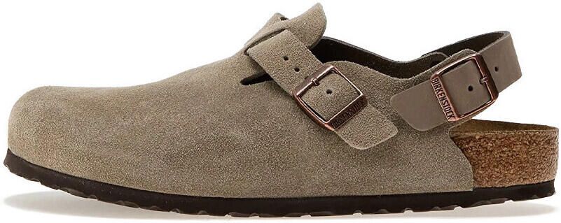 Birkenstock Klompen Tokio Suede Leather Taupe - Foto 3