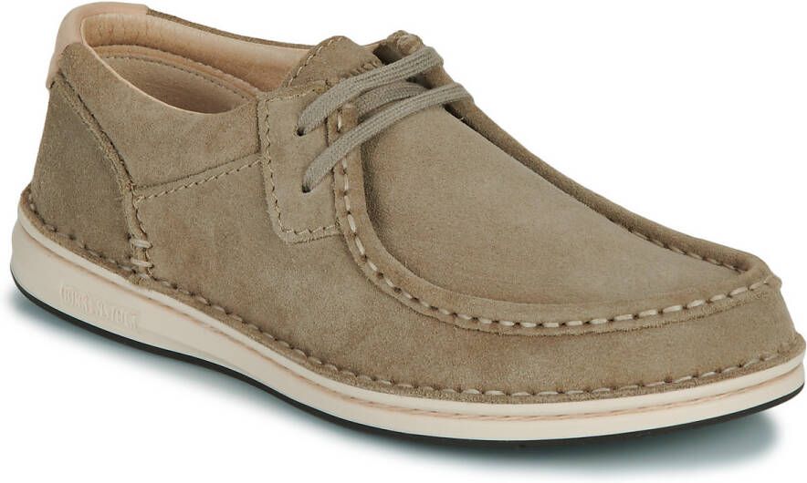 Birkenstock Suede LaceUp Moccasin Casual Shoes Beige Loafers - Foto 5