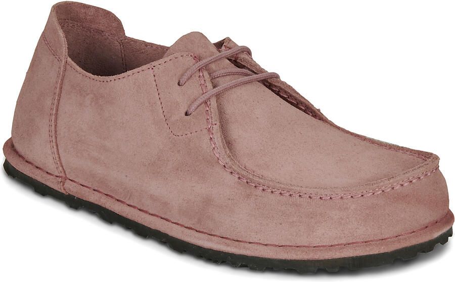 Birkenstock Utti Lace Suede Leather Vrijetijdsschoenen Narrow pink