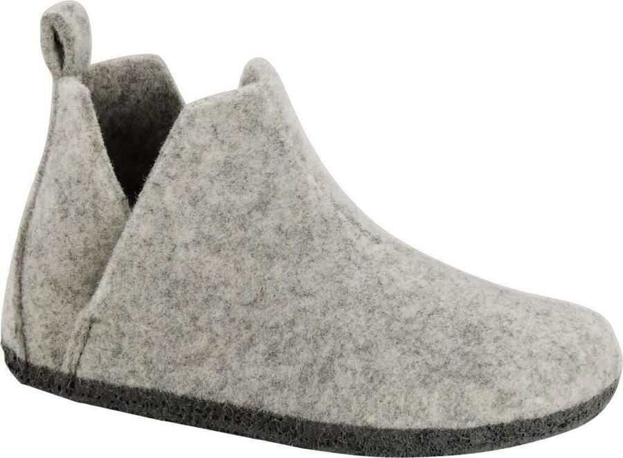 Birkenstock Andermatt Kids Pantoffels Light Grey Narrow fit | Grijs | Wolvilt