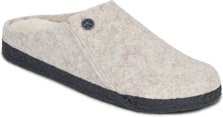 Birkenstock Zermatt Shearling Felt Eggnog Narrow Sandalen Beige Man - Foto 8