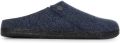 Birkenstock Zermatt Pantoffels Dark Blue Regular fit | Blauw | Wolvilt - Blauw