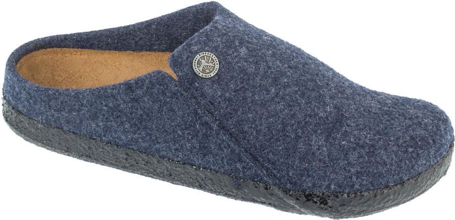 Birkenstock Zermatt Pantoffels Dark Blue Narrow fit | Blauw | Wolvilt - Foto 11