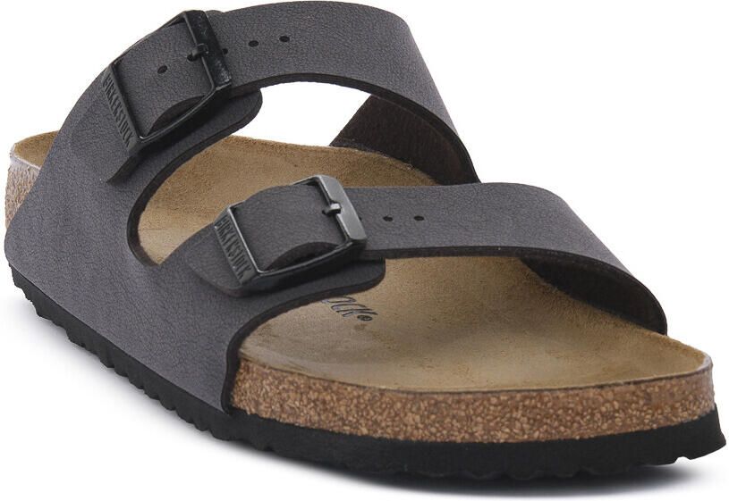 Birkenstock Platte sandalen ARIZONA VELVET GREY CALZ S