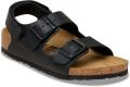 Birkenstock Platte sandalen Milano as kids bf - Zwart