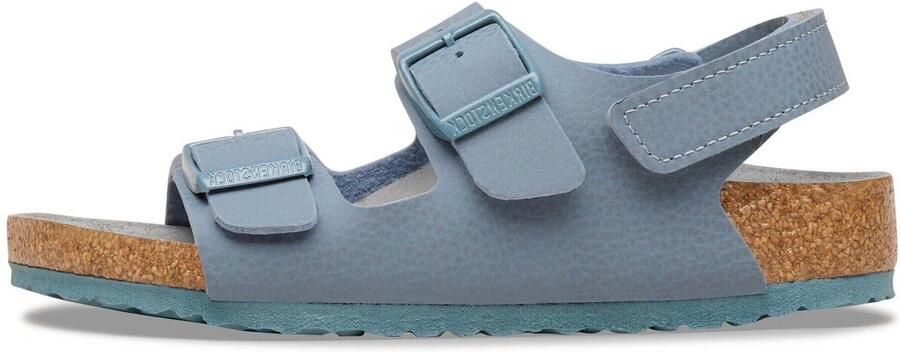 Birkenstock Kid's Milano AS Birko-Flor Triples Sandalen Narrow grijs - Foto 3