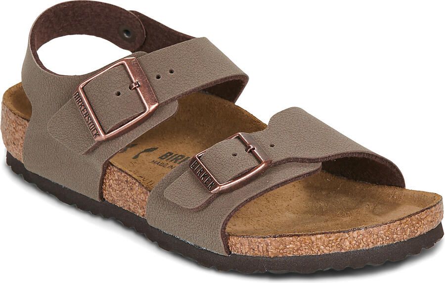 Birkenstock New York Junior Birko Flor BC Narrow Junior Sandaal Donkerbruin - Foto 12