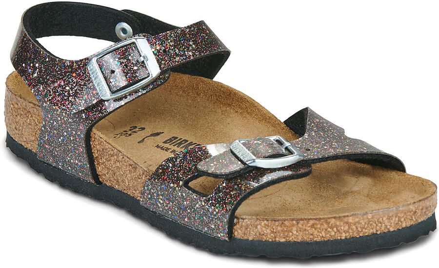 Birkenstock Kid's Rio BF Cosmic Sparkle Sandalen Narrow bruin