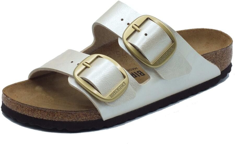 Birkenstock Arizona Dames Slippers Graceful Pearl White Narrow fit | Wit | Imitatieleer - Foto 11