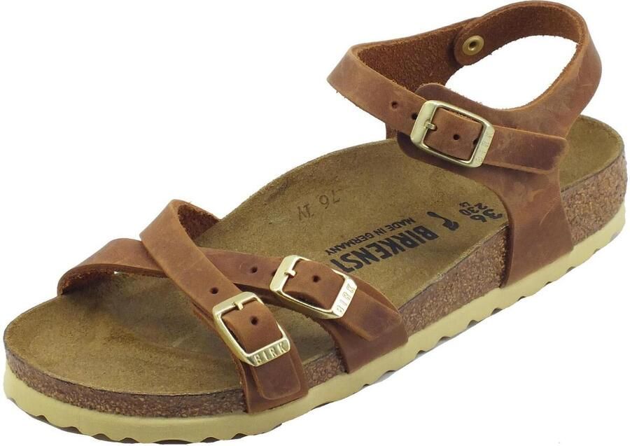 Birkenstock Kumba Dames Sandalen Cognac Narrow fit | Cognac | Nubuck - Foto 7