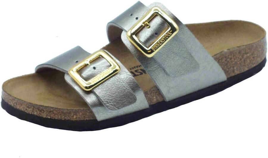 BIRKENSTOCK Slippers Dames Sydney Cushion Buckle Maat: 39 Materiaal: Leer Kleur: Bronskleurig - Foto 15