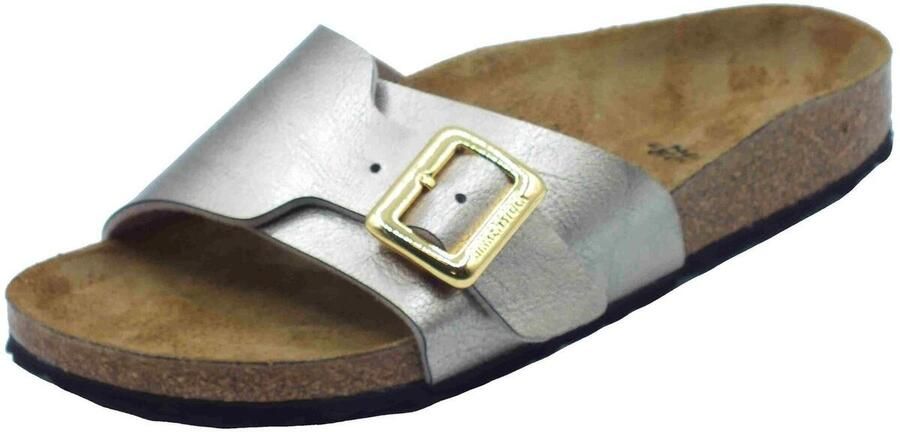 BIRKENSTOCK Slippers Dames Catalina Cushion Buckle Maat: 36 Materiaal: Leatherlook Kleur: Goud - Foto 7