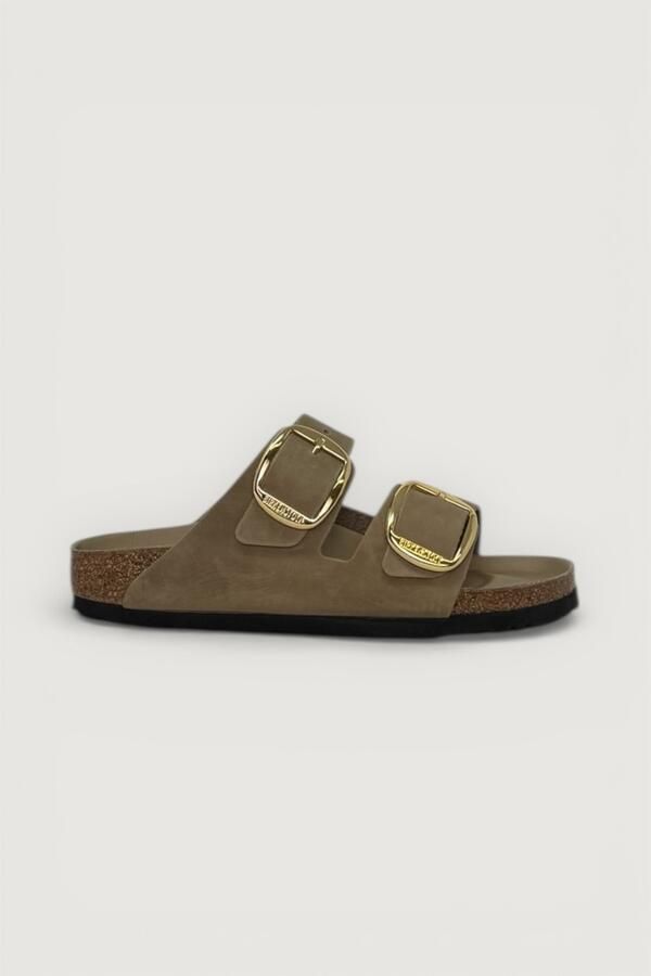 BIRKENSTOCK Slippers Dames Arizona Big Buckle Maat: 38 Materiaal: Nubuck Kleur: Beige - Foto 15
