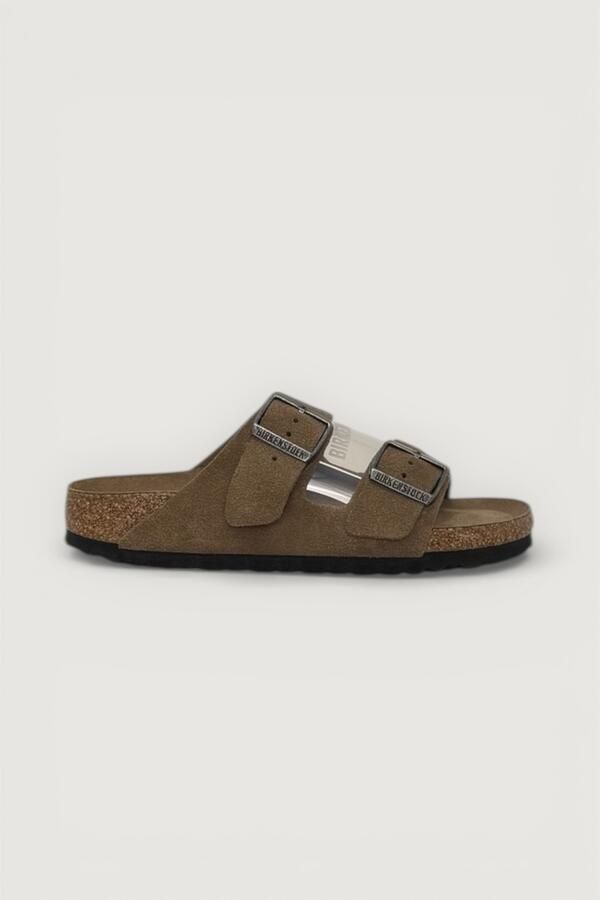 Birkenstock Platte sandalen Arizona SF Suede Leather Narrow Dark Tea Tonal - Foto 2