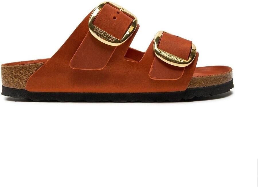 Birkenstock Oranje Leren Sandalen met Verstelbare Banden Orange Dames - Foto 9
