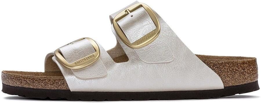 Birkenstock Arizona Dames Slippers Graceful Pearl White Narrow fit | Wit | Imitatieleer - Foto 10