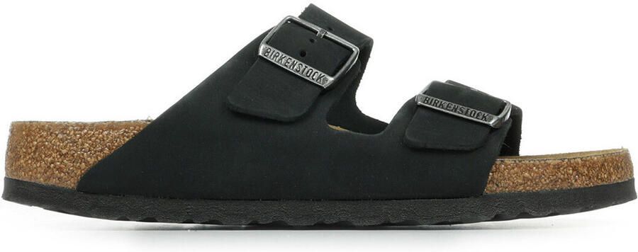 Birkenstock ARIZONA SOFT FOOTBED NUBUK Dames slippers Zwart - Foto 4