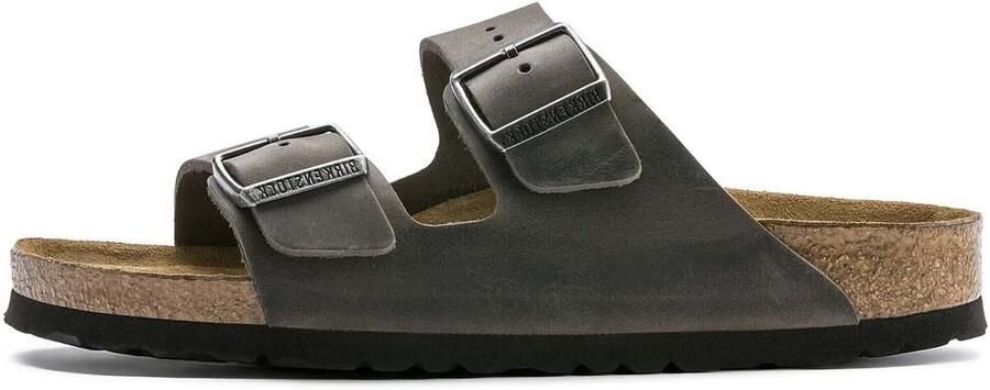 Birkenstock Arizona Slippers Iron Narrow fit | Grijs | Leer - Foto 19