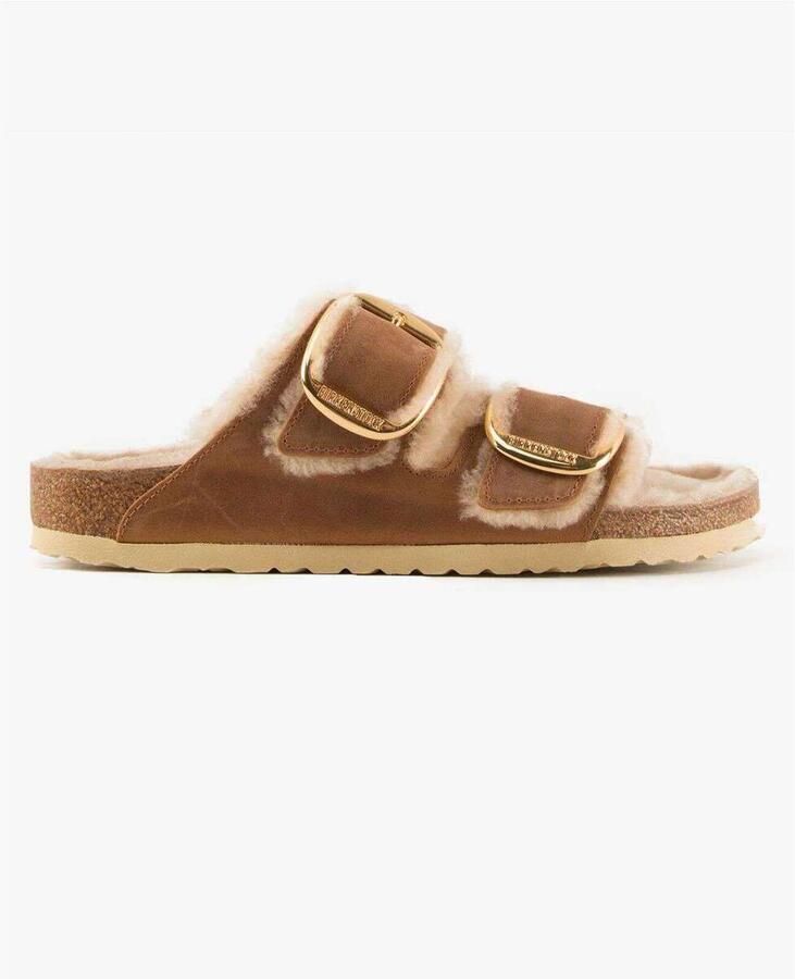 Birkenstock Sandalen van suède leer met verstelbare bandjes Beige Dames - Foto 3