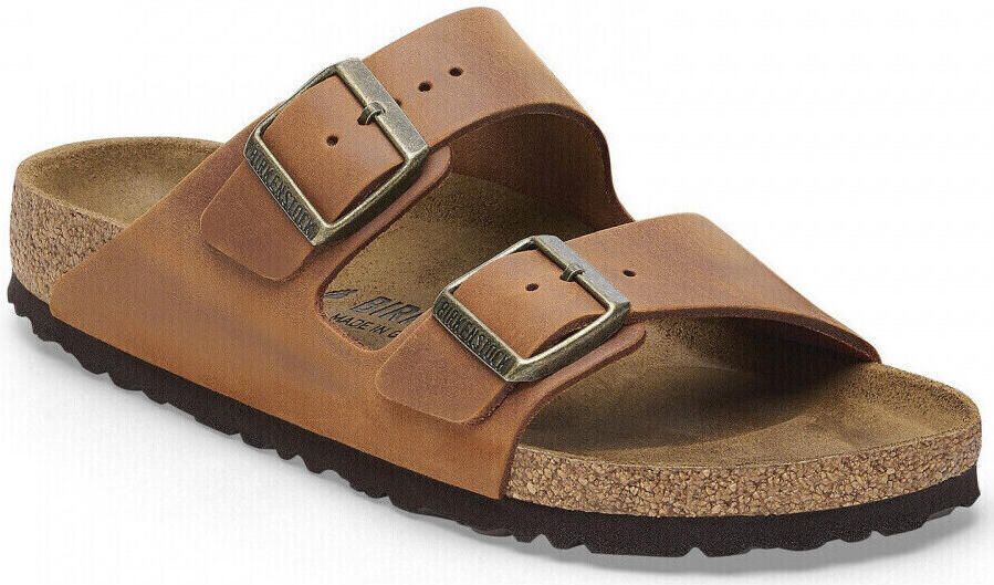 Birkenstock Arizona Natural Leather Oiled Narrow Fit Cognac - Foto 9